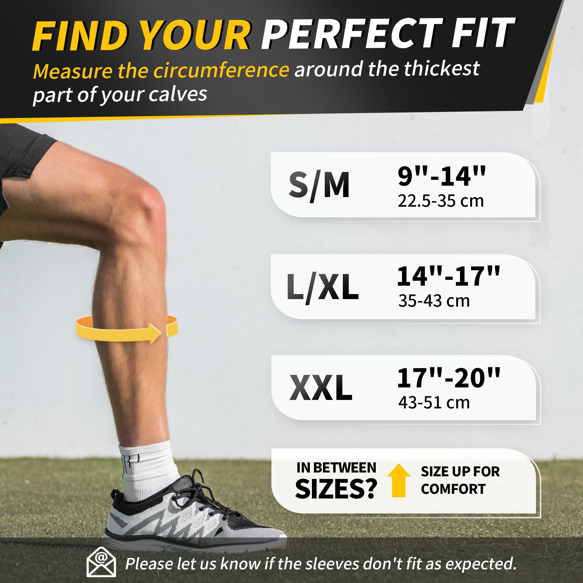 CAMBIVO CAMBIVO Calf Compression Sleeve Men & Women- Shin Splint Brace Support for Legs Pain Relief, Varicose Vein Treatment