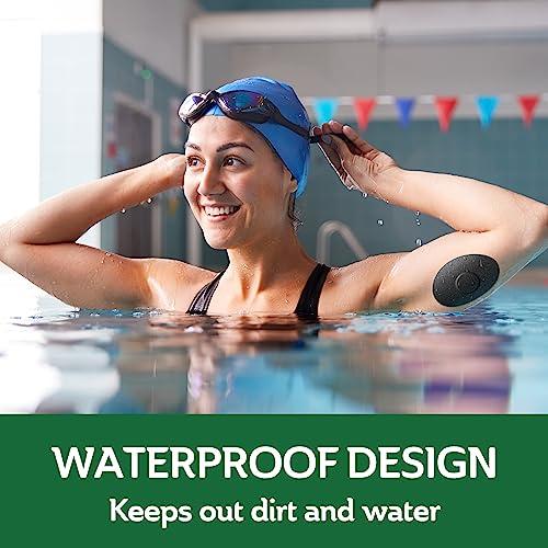 Curad Curad Black CGM Patches (25-Count) | 3.13\" x 4.13\" Continuous Glucose Monitor Patches | Versatile CGM Cover | Waterproof & Easy-Peel Continuous Blood Glucose Monitor Patch for Consistent Application