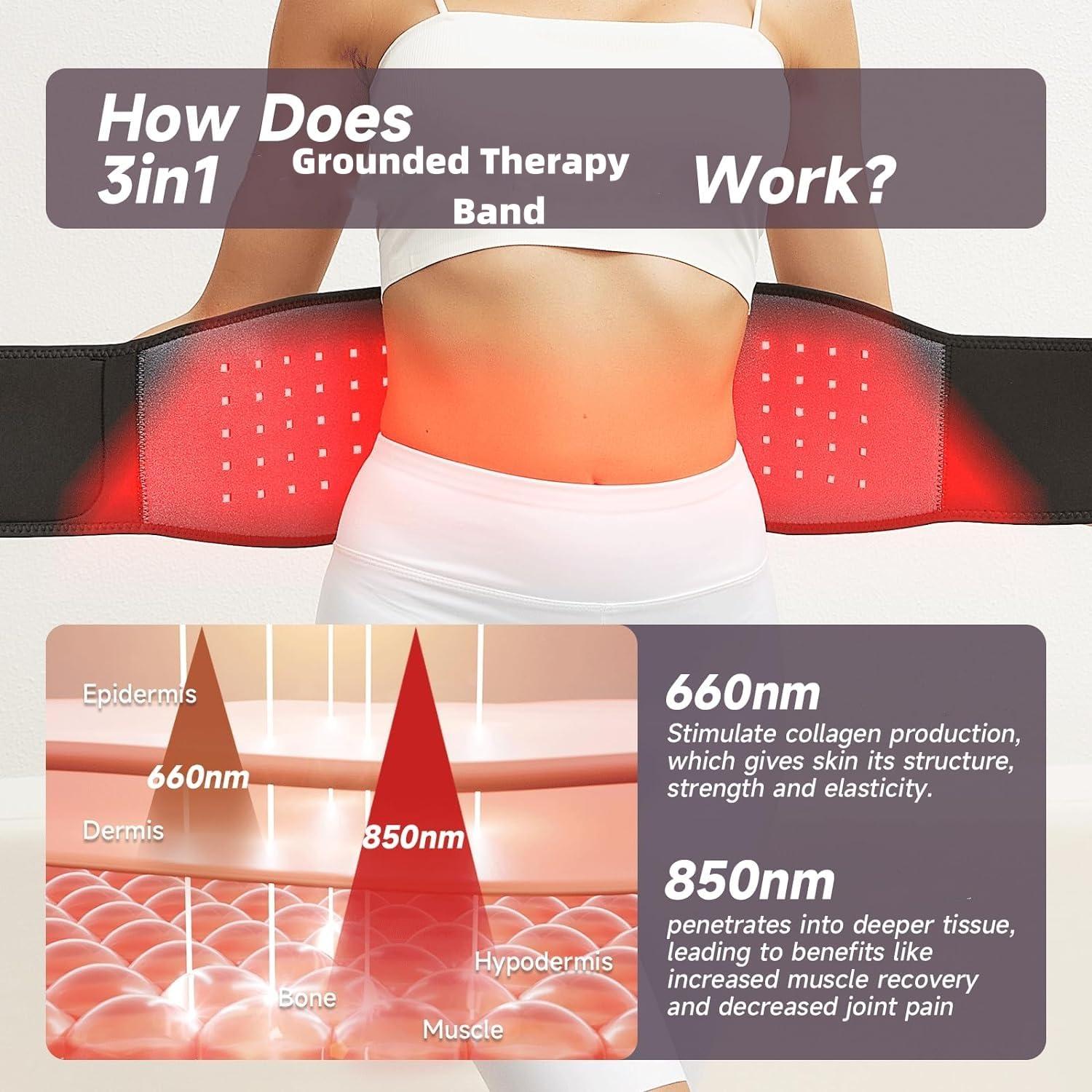 SZDMDISLET SZDMDISLET Grounding Back Support for Sleep, Energy, Pain Relief, Inflammation, Balance, Grounding Back Brace alternative Pain Relief, Grounded Overall Wellbeing (X-Large)