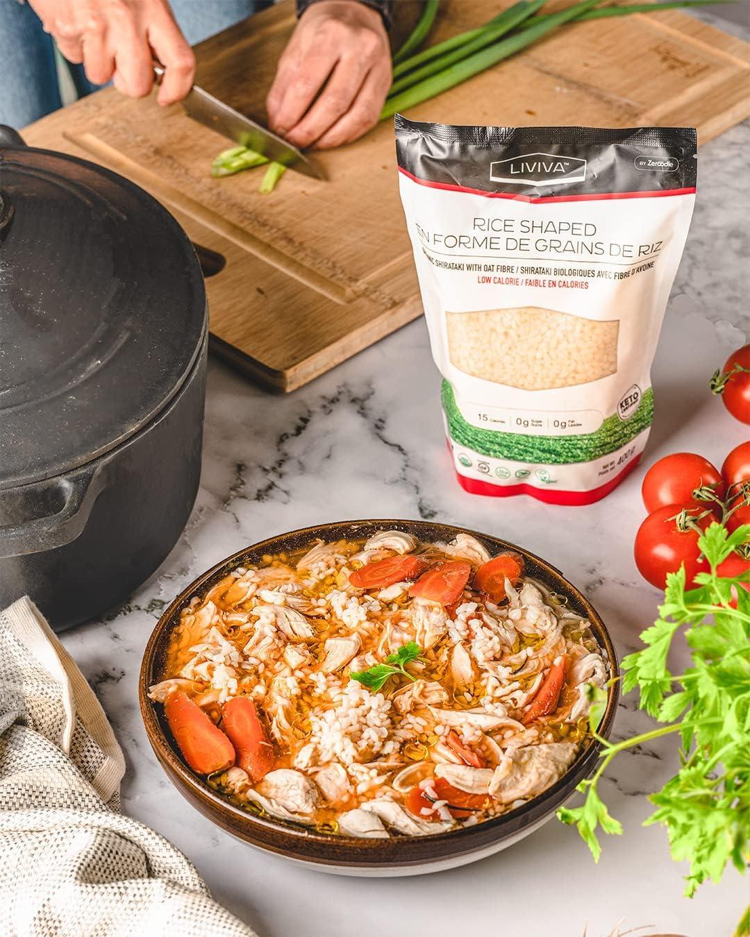 LIVIVA LIVIVA Low Carb Shirataki KETO Variety Pk Noodle Pasta (1 Rice 1 Spaghetti 1 Penne) Diabetic Friendly - Certified Keto, Gluten Free, Non-GMO, Organic, Halal, Kosher, Plant-Based Ready to Serve in minutes