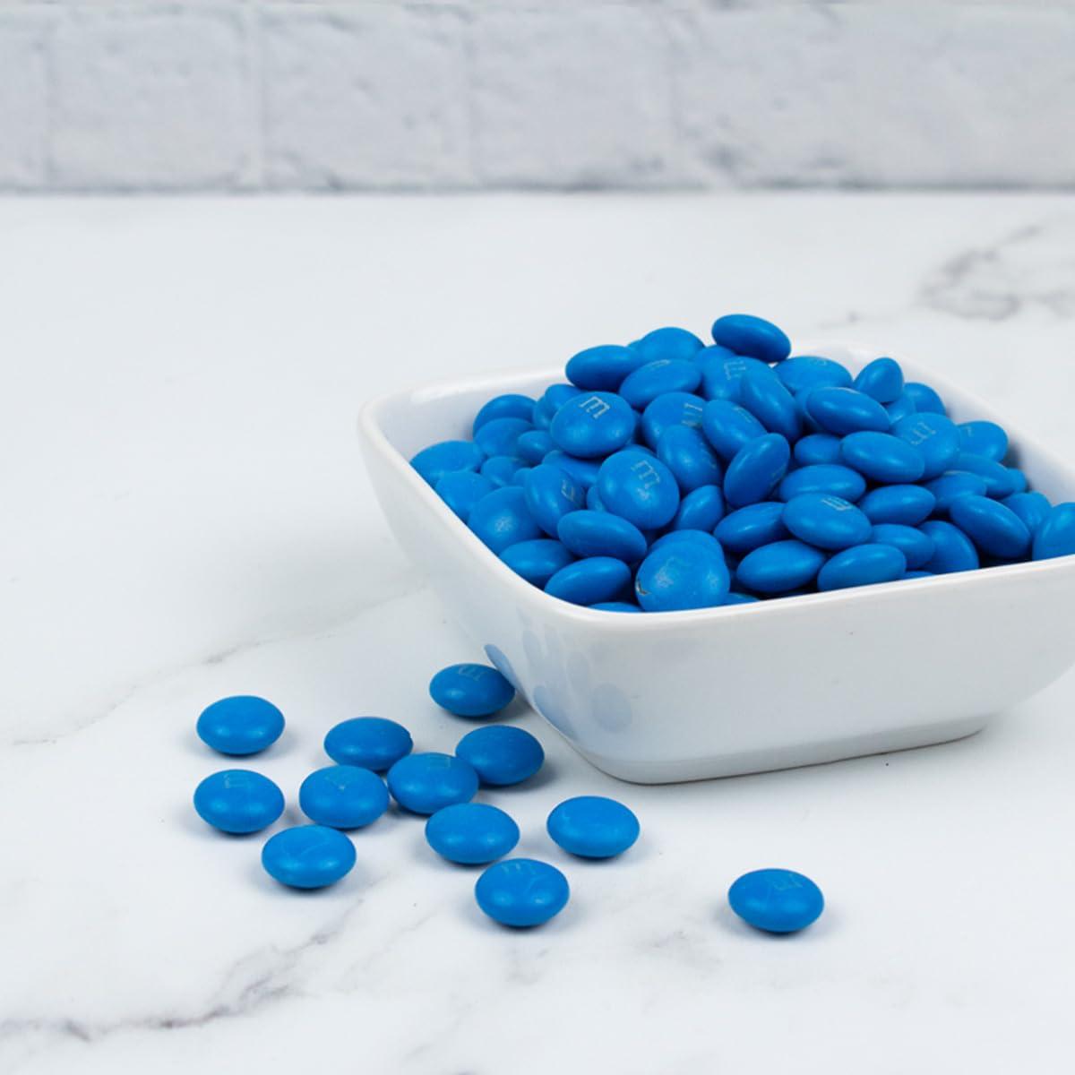 Just Candy 1,000 Pcs Blue Candy M&M\'s Milk Chocolate (2 lb, 1,000 Pcs)