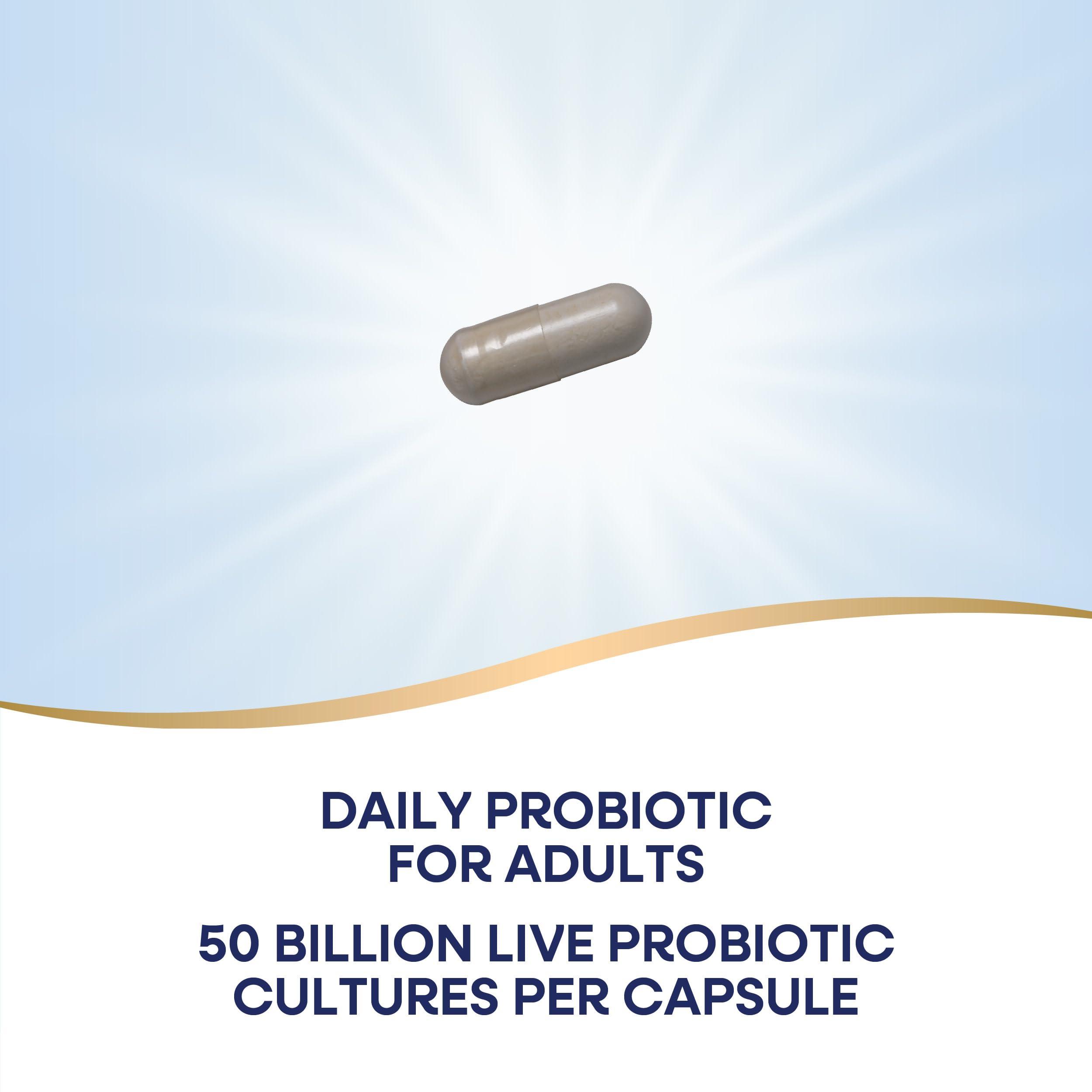 Nature's Way Nature\'s Way Extra Strength** Fortify Probiotic, Prebiotics, 50 Billion Live Cultures, Digestive and Immune Health Support*, 30 Capsules (Packaging May Vary)