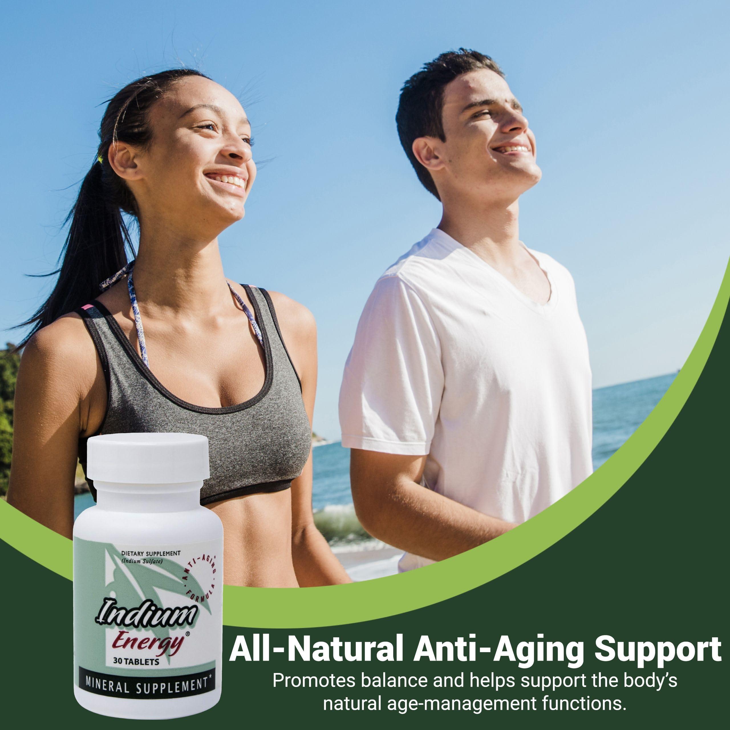 EAST PARK East Park Research - Indium Energy - All Natural Indium Powerful Anti-Aging Support - Helps Increase Energy and Supports Mental Clarity, Sleep, Joints and Overall Sense of Well-Being - 30 Capsules