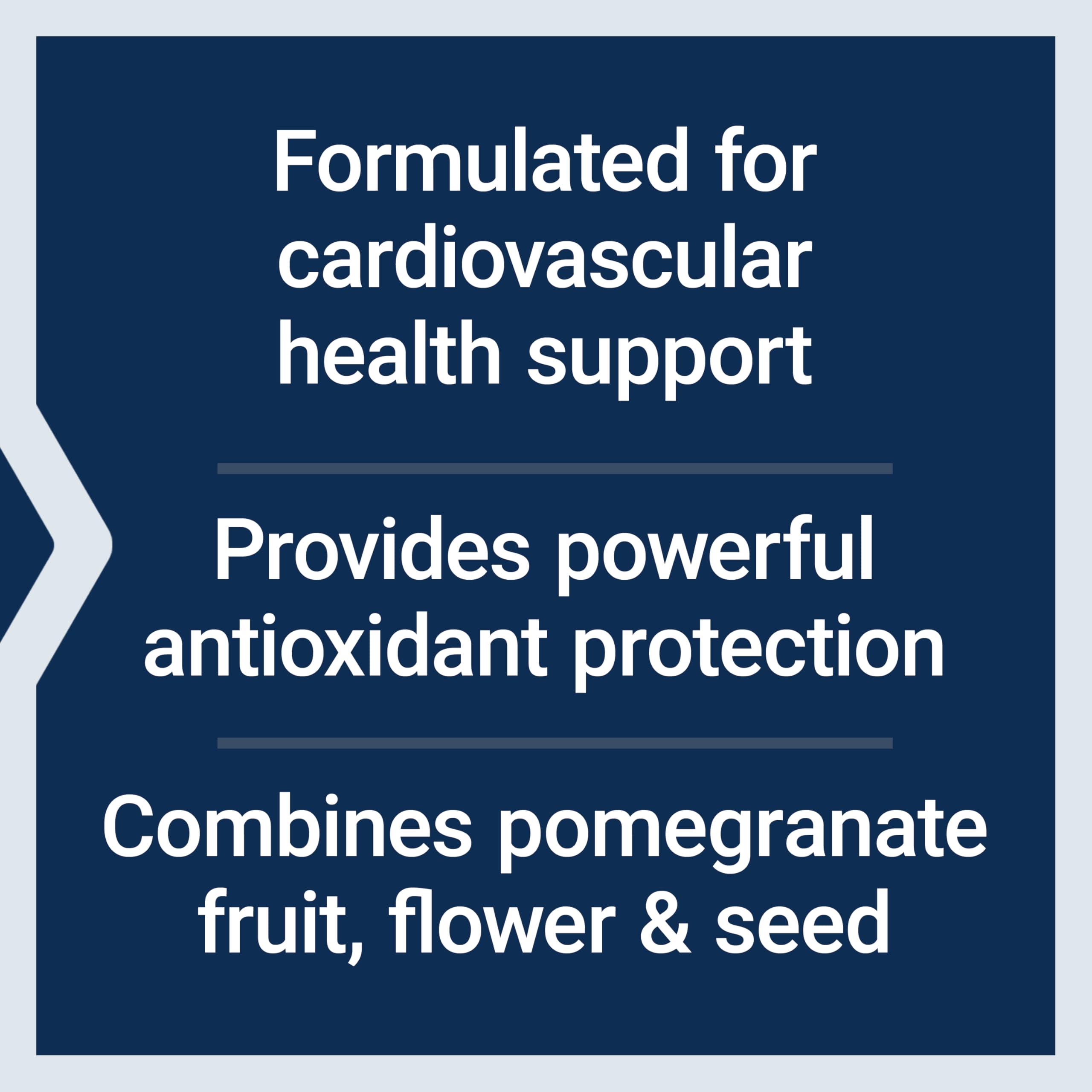 Life Extension Life Extension Pomegranate Complete, Fruit Extract, Flower, Seed Oil Extract, Cardiovascular Health, antioxidant Support, superfood Supplement, Gluten Free, Non-GMO, 30 softgels