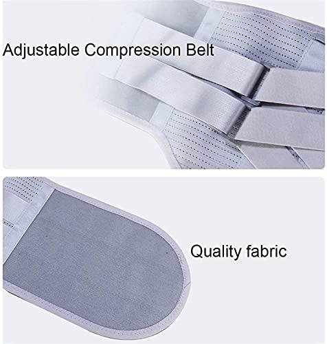 SJHY Lumbar Support Belt Back Brace Lumbar Support Belt,Physical Therapy Posture Corrector Arthritis Pain Relief Sciatica Scoliosis for Women and Men Back Braces (Color : Silver, Size : Large)