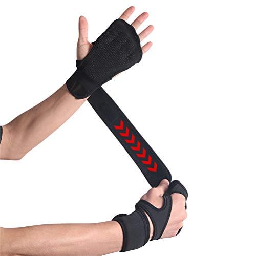 N-A Cross Training Gloves Non-Slip Palm Silicone Weight Lifting Glove to Avoid Calluses Perfect for WODs & Weightlifting with Wrist Wrap Support, Ideal for Both Men & Women Black