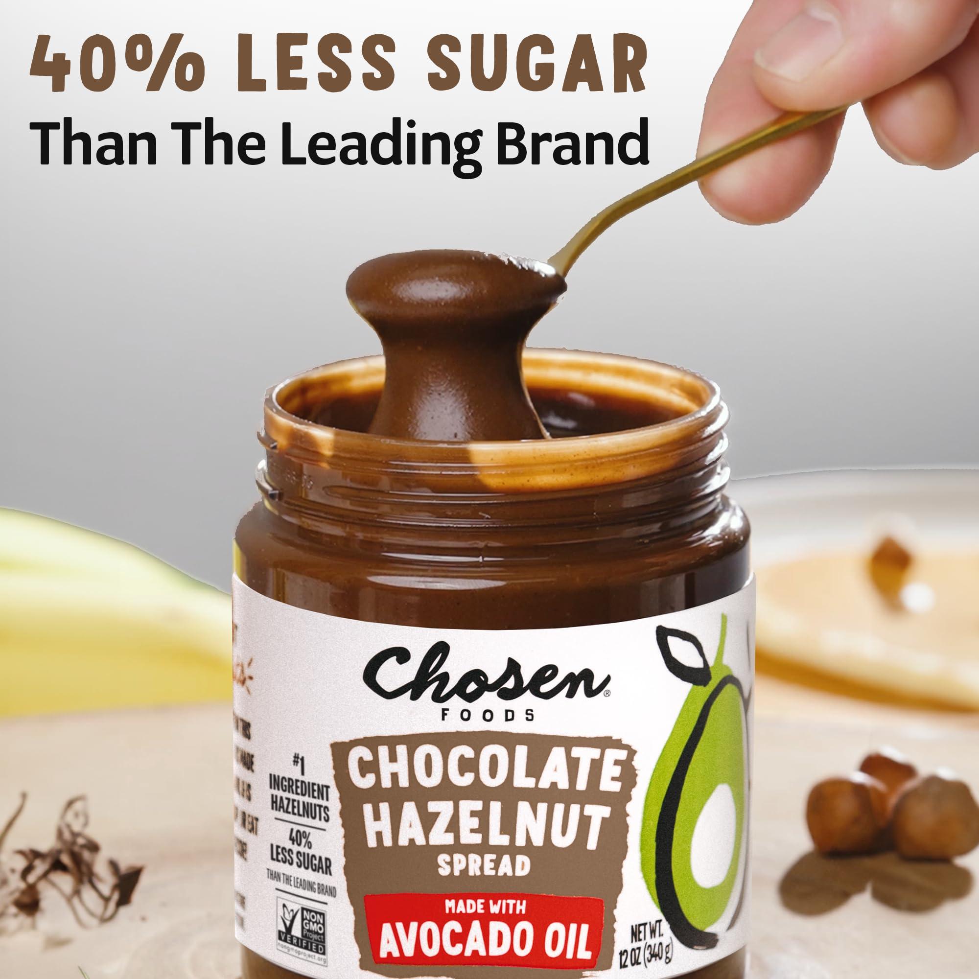 Chosen Foods Chosen Foods Chocolate Hazelnut Spread made with 100% Pure Avocado Oil 12 oz 2-Pack