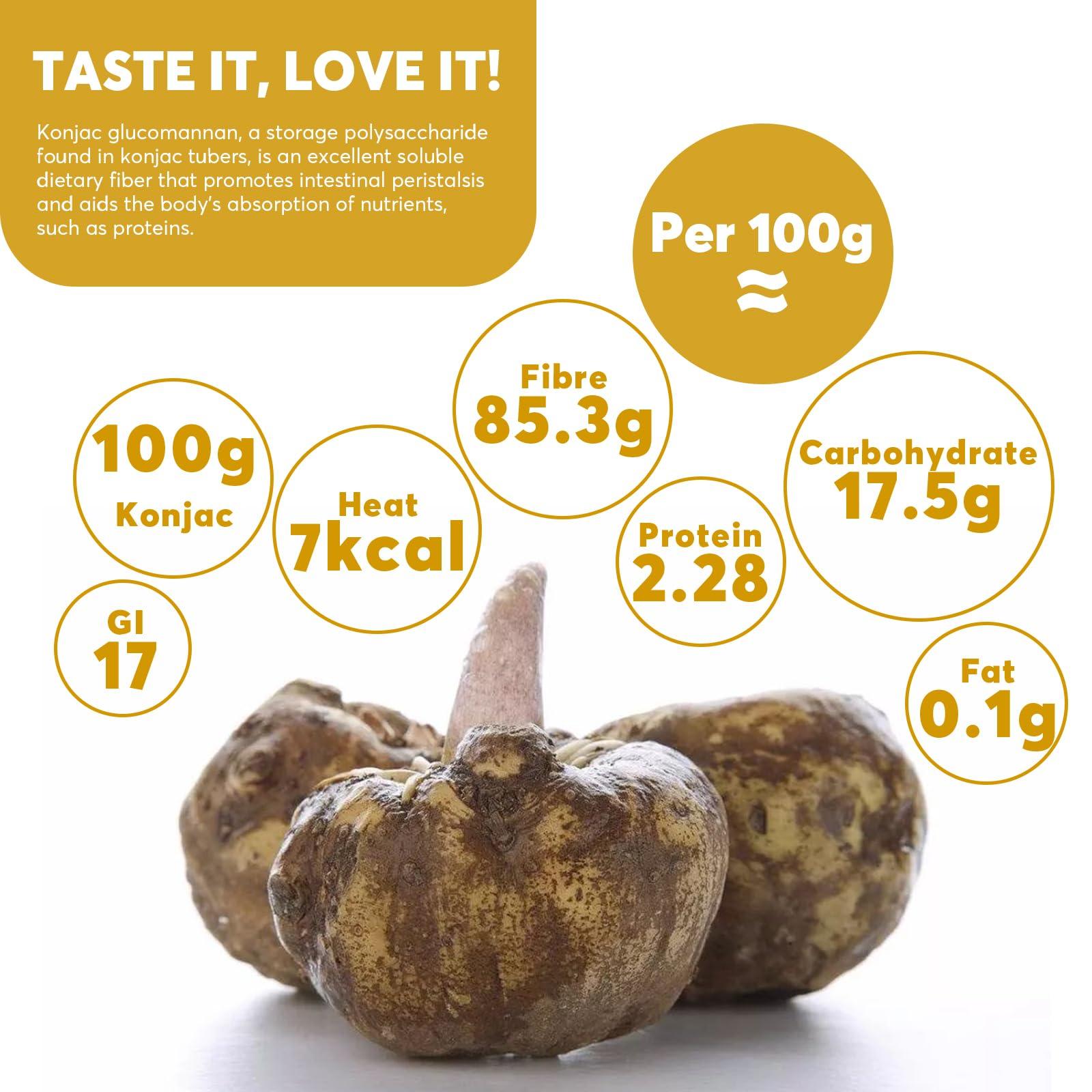 YUHO YUHO Shirataki Konjac Noodles Fettuccine Keto Pasta Gluten Free Low Carbs Vegan Fat Free Plant Based Noodle for Quick Dinner Meals, 8 Pack Inside, 53.61 Oz