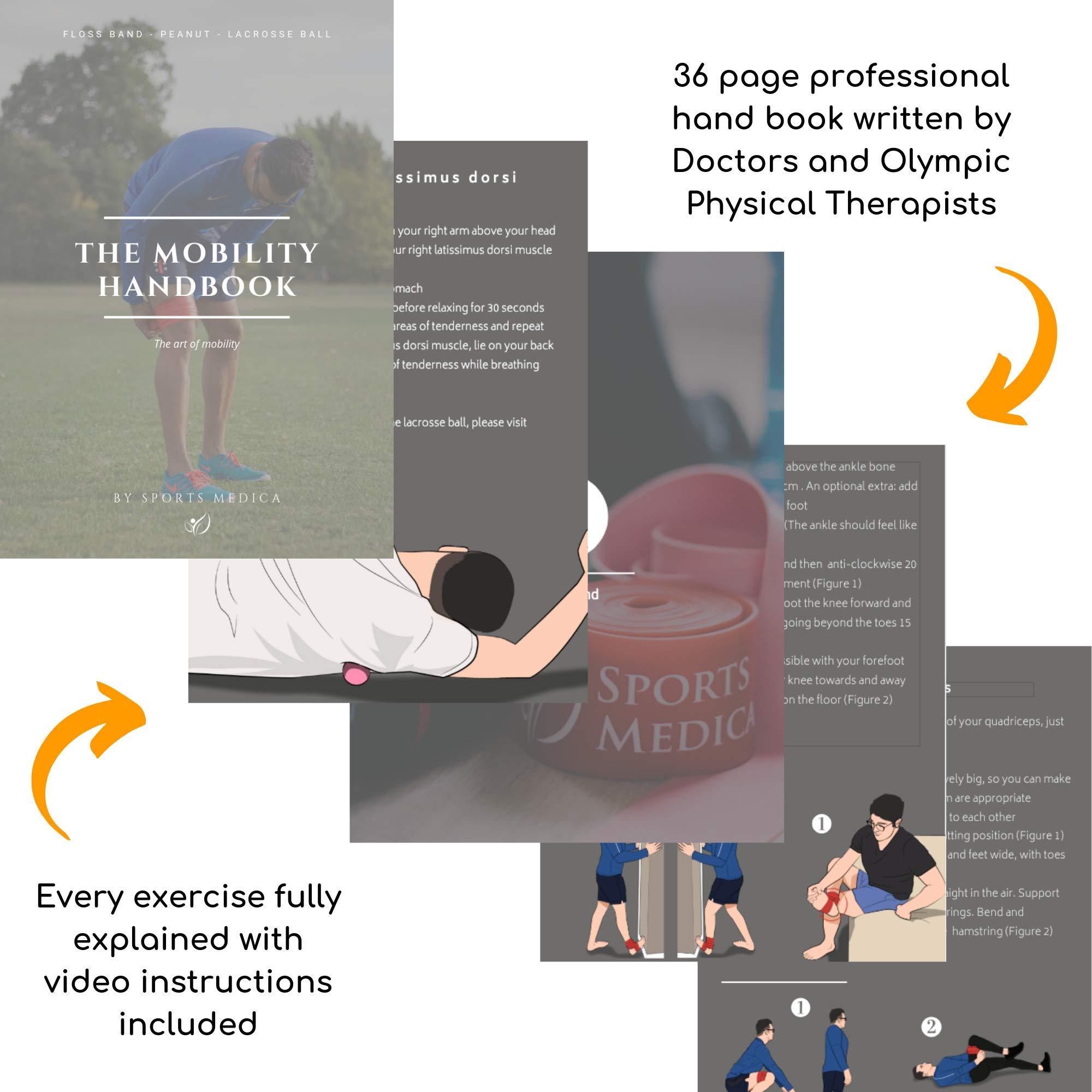 Sports Medica Peanut Massage Ball - Double Lacrosse Ball Massage Ball Therapy | Trigger Point Deep Tissue Exercise | Back Muscle Foam Roller for Myofascial Release | Suboccipital Spine Device - Pressure Point Ball