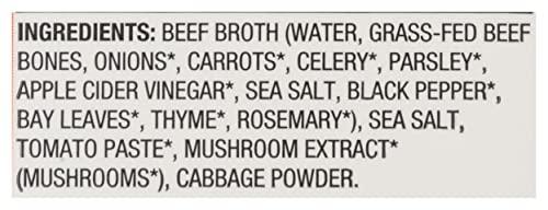 Kettle & Fire Kettle & Fire Beef Cooking Broth, Grass-Fed, Keto & Paleo Friendly, Gluten Free & Non-GMO, 32 Oz (Pack of 6)