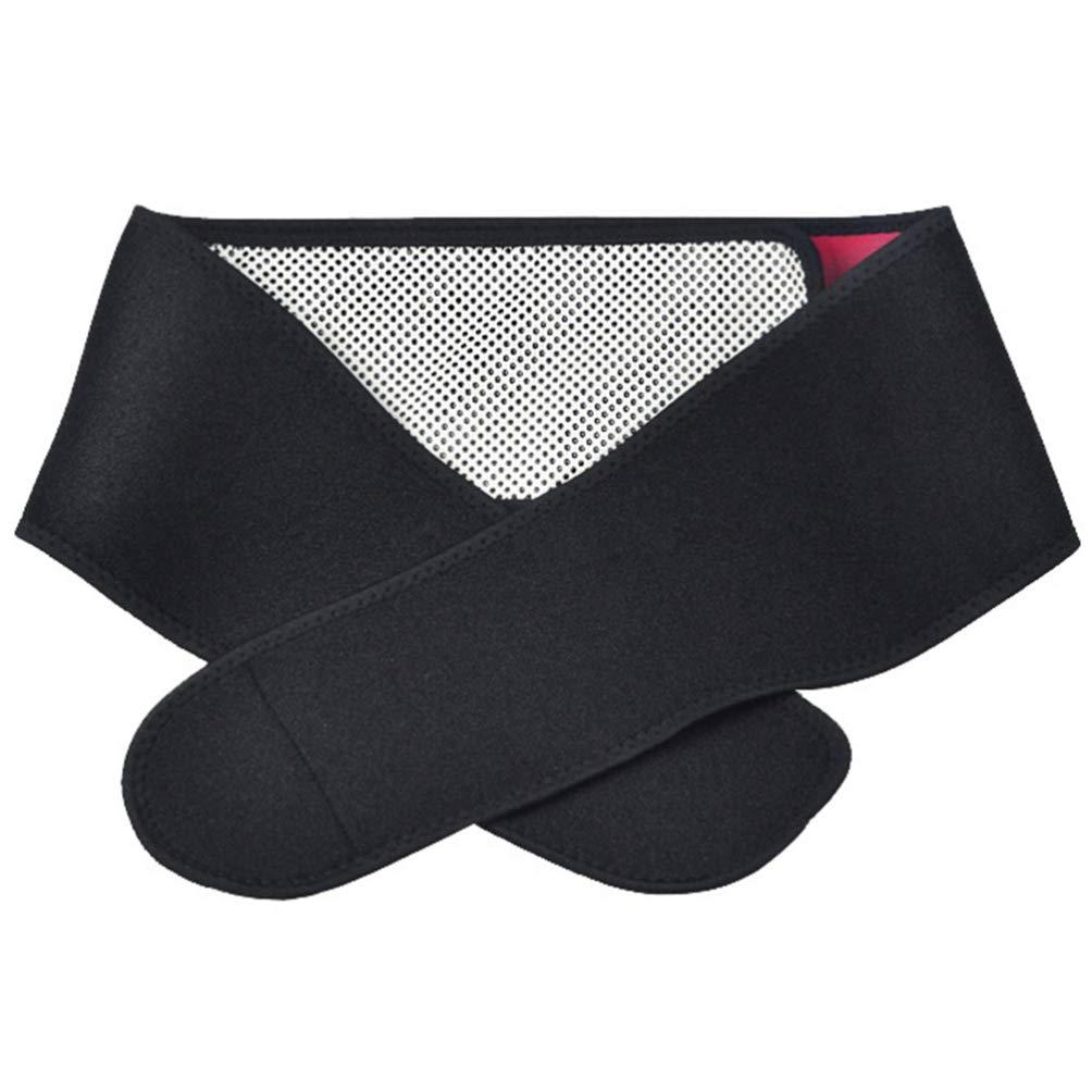 Healifty Self Heating Back Brace Elastic Infared Heating Pad Lower Back Support Girdle Massage Waist Wrap Back Braces for Magnetic Back Belt Magnetic Mount Waist Support