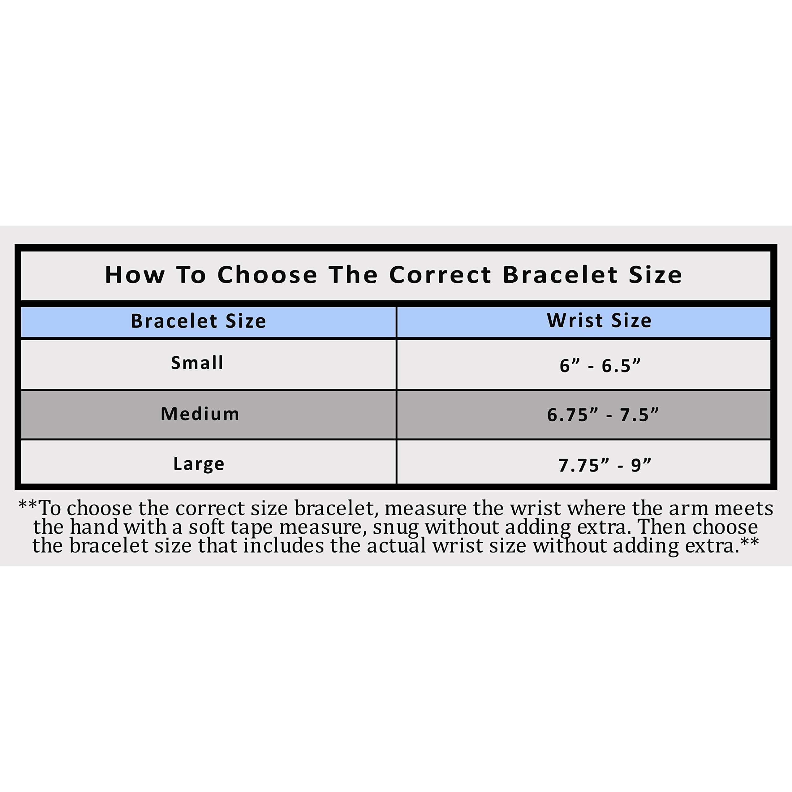 MAGNETJEWELRYSTORE MAGNETJEWELRYSTORE 2-Tone Stainless Steel Magnetic Bracelet High Power Magnets, For Men and Women, Adjustable Bangle