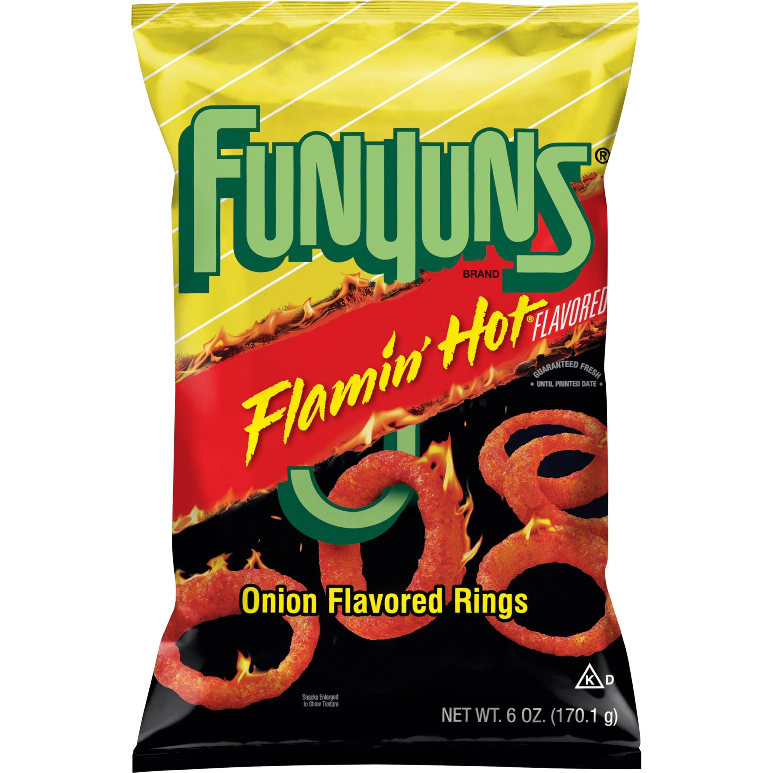 Funyuns Funyuns Flamin' Hot Rings, Onion Flavored Rings, 6 Oz