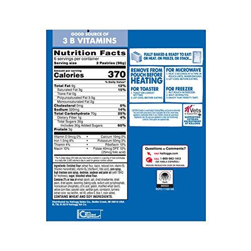 Kellogg's Pop-Tarts Pop-Tarts Toaster Pastries, Frosted Strawberry, 22oz (72 Count)