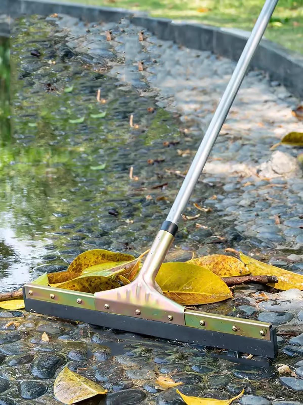 JYHHCYS Deck Patio Outdoor Indoor Floor Squeegee with Extendable Handle, Floor Wiper Water Remover for Tile Shower Wall and Floor/Concrete Floor/Wood Floor (Size : W 39cm/15.3in)