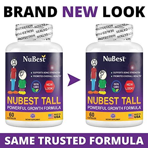 NuBest NuBest Tall - Powerful Formula for Strong Bones, Immunity & Healthy Development with Calcium, Collagen & Herbs - for Children (5+) & Teens Who Don’t Drink Milk Daily - 2 Pack | 2 Months Supply