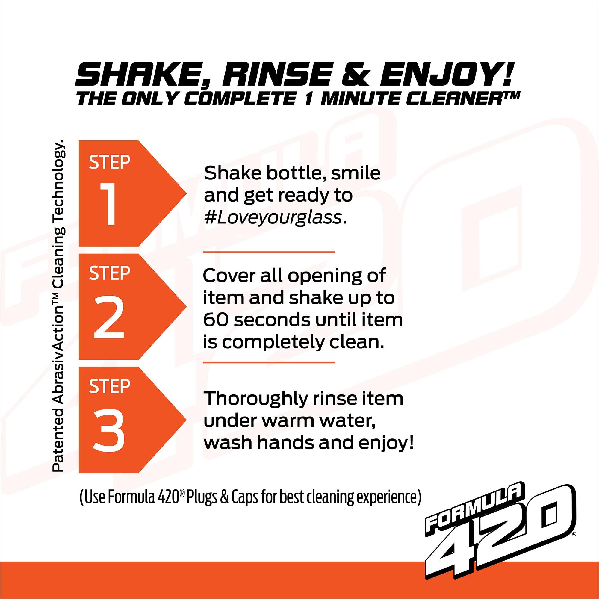 Formula 420 Formula 420 Original Cleaner 12 Pack | Glass Cleaner | Cleaner Value Pack | Safe on Glass, Metal, Ceramic, Quartz and Pyrex | Cleaner (12 oz - 12 Pack)