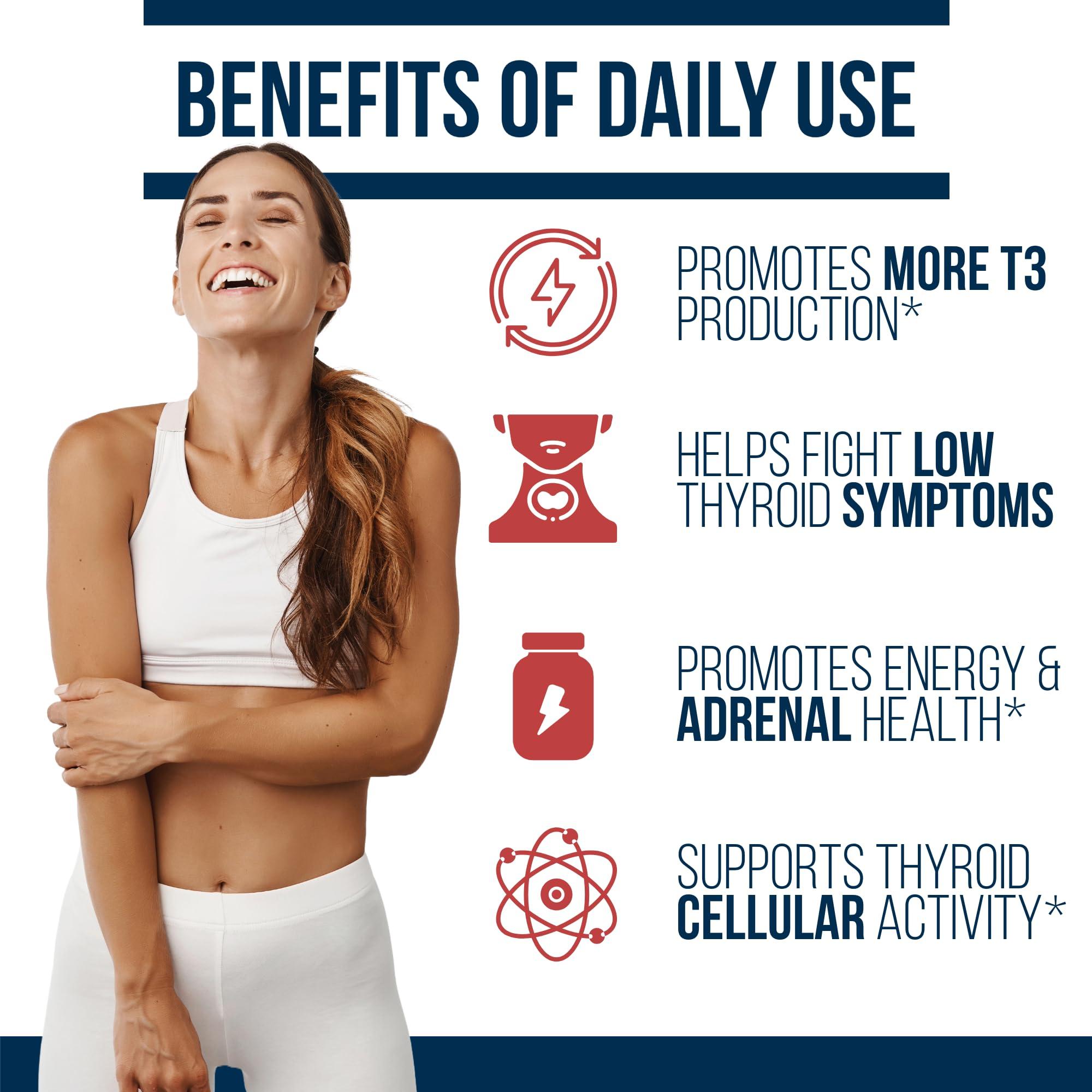 Dr. Westin Childs Dr. Westin Childs - T3 Conversion Booster - Thyroid Support for Women with Hypothyroidism & Hashimotos - Iodine, Ashwagandha, Guggul Extract, Selenium & Zinc Complex - 60 Servings