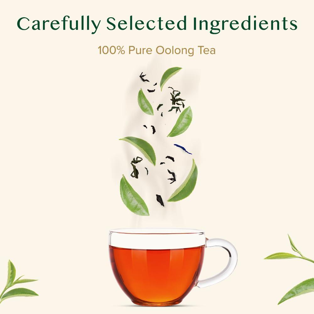 VAHDAM VAHDAM, High Mountain Oolong Tea Leaves From Himalayas (50+ Cups, 3.53oz) Strong & Robust Oolong Tea | High Elevation Grown | Vacuum Sealed | Brew Hot, Iced, Kombucha Tea | Loose Leaf Tea