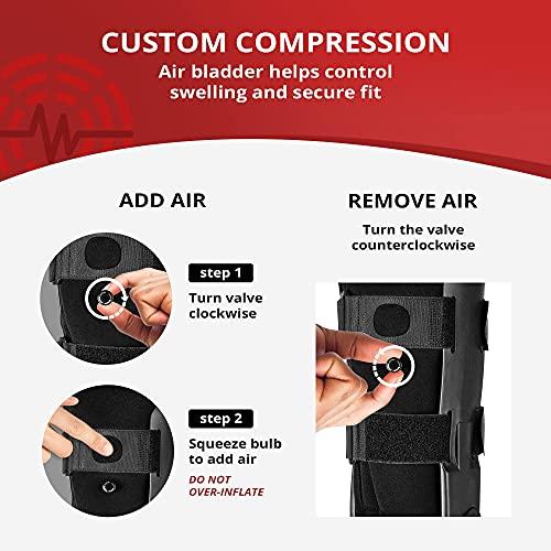 ManaMed ManaMed ManaEZ Air Boot Tall CAM Boot | Orthopedic Walking Boot for Sprained Ankle with Air Pump | Foot Brace for Injured Foot, Ankle Sprain, Broken Toe & Post Surgery | Fracture & Cast Boots (Small)