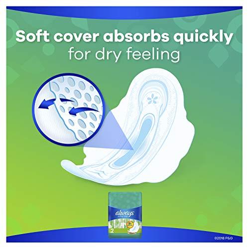 Always Always Ultra Thin, Size 2, Super Pads with Wings, Unscented, 32 Count