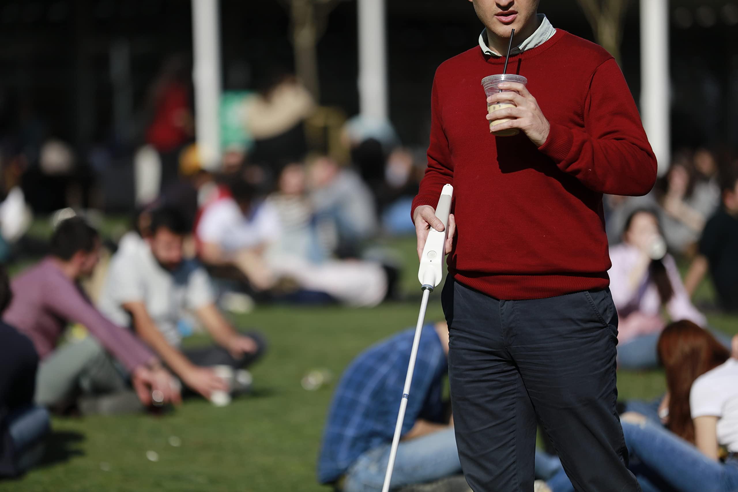 WeWALK WeWalk Smart Cane with Phone App Improves Mobility for The Blind and Visually Impaired - The Cane with a Brain; 47-inch Version