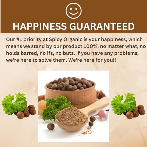 SPICY ORGANIC SPICY ORGANIC Pure Organic Allspice Ground 4 oz. - Certified USDA Organic - Allspice Seasoning for Baking, Marinades, Pickling, Stews, Sauces, and Beverages