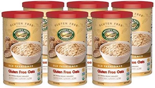 Nature's Path Nature's Path Organic Gluten Free Oats, Old Fashioned Oats, 18 Oz Canister (Pack of 6)