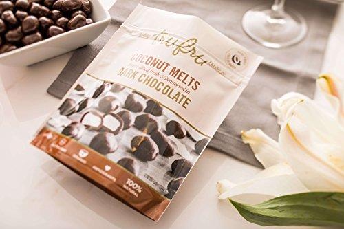 Tru Fru Tru Fru Dark Chocolate Dipped Freeze-Dried Coconut Melts (4.2 oz), 6-Pack Case