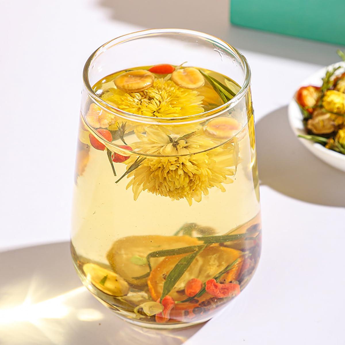 SIRDIKA Dandelion Wolfberry Tea - Kidneys & Liver Health Tea, Seven Herbal Ingredients Natural Blend, Dandelion Chinese Wolfberry Tea Bags Organic 120g/12PC (2Bag(24Pcs))