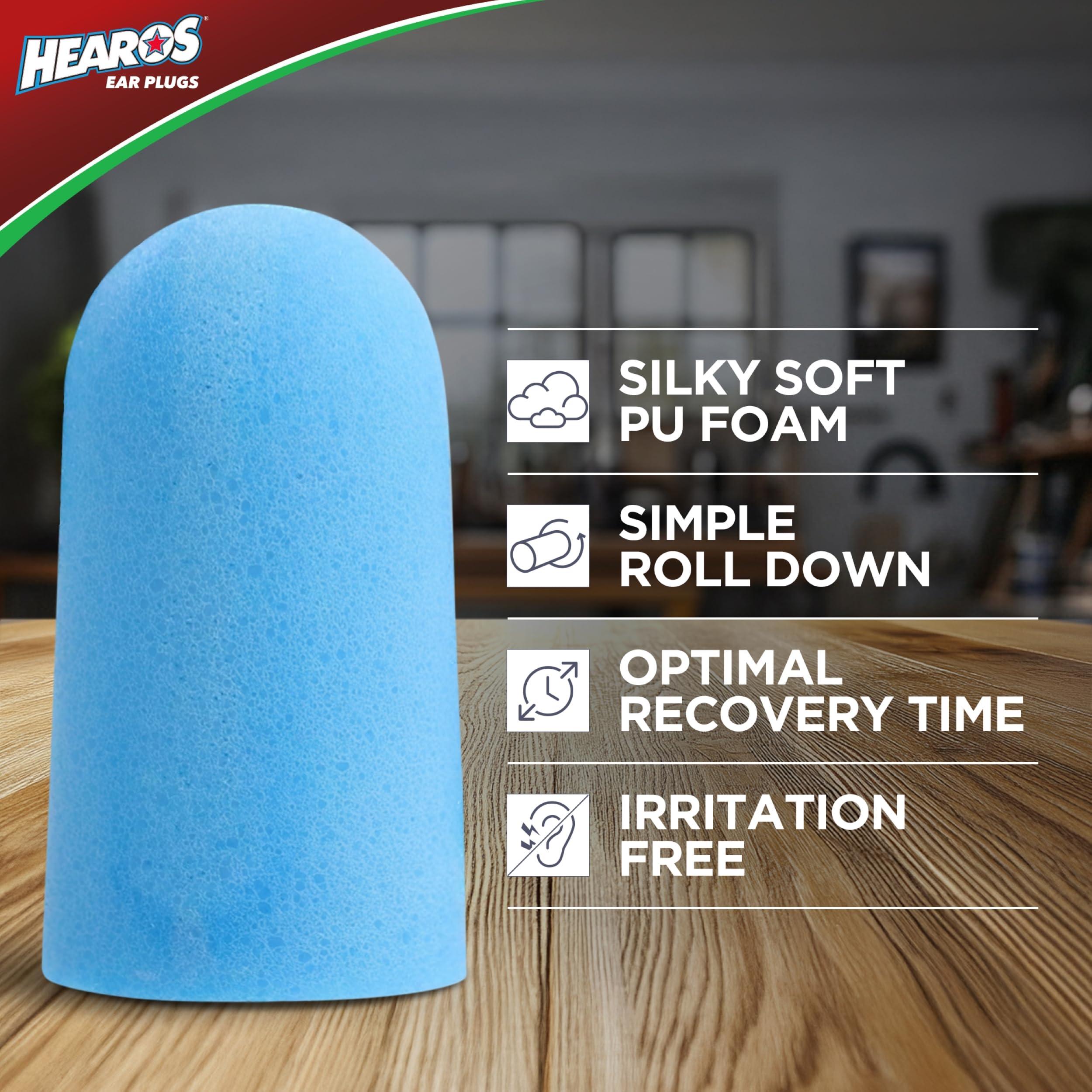 Hearos HEAROS Xtreme Protection Foam Ear Plugs, 33dB NRR 33, 200 Pairs (Blue)