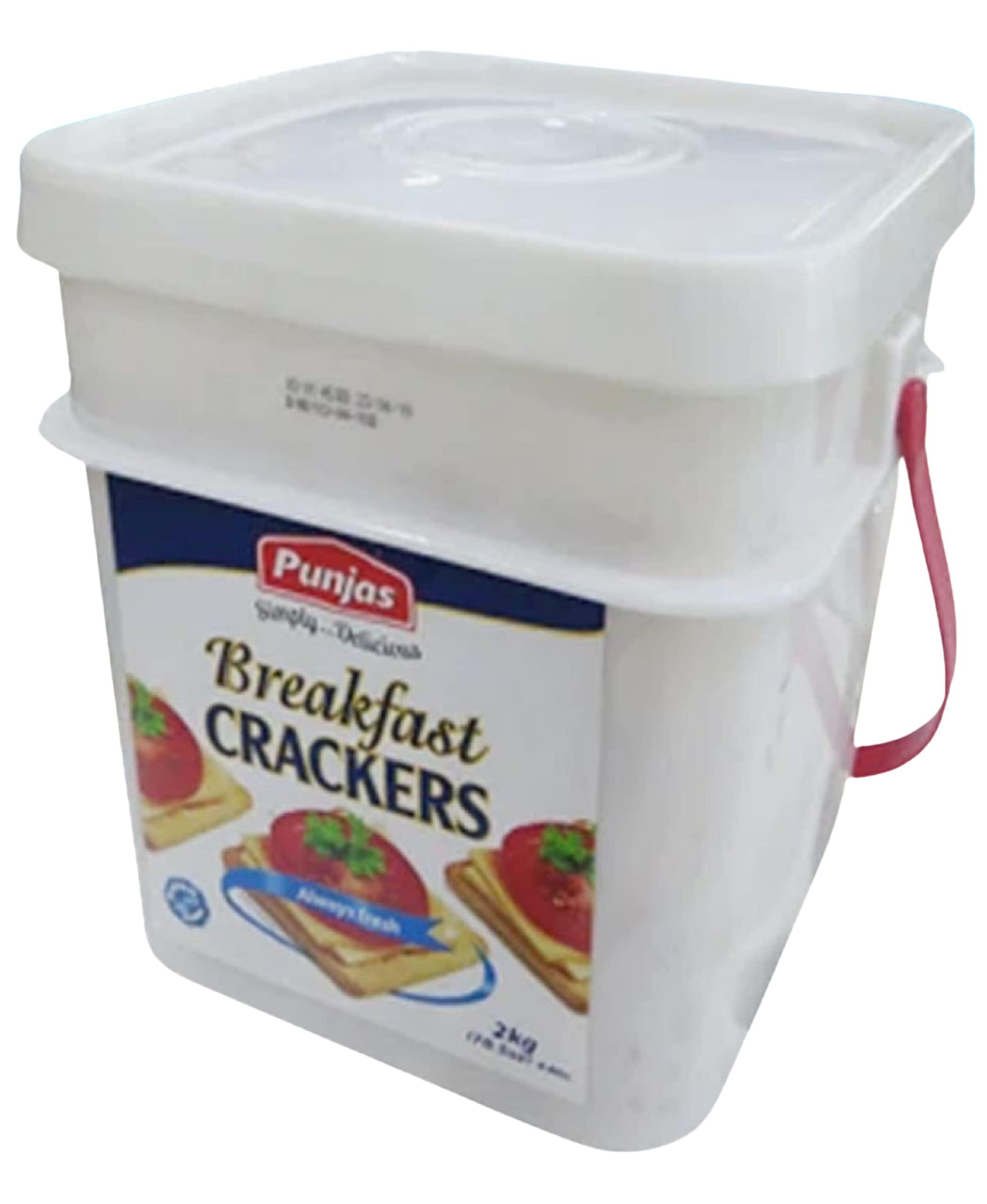 Punjas Punjas - Breakfast CRACKERS (2KG Container) Simply...Delicious! | Made in Fiji Islands