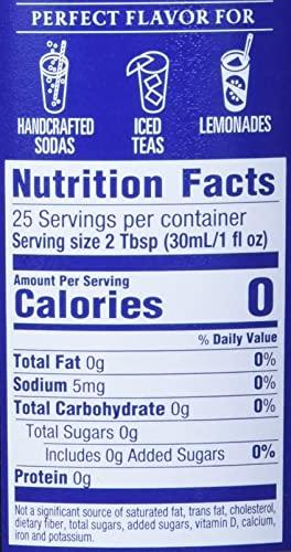 Torani Torani Sugar Free Syrup, Blue Raspberry, 25.4 Ounce (Pack of 1)