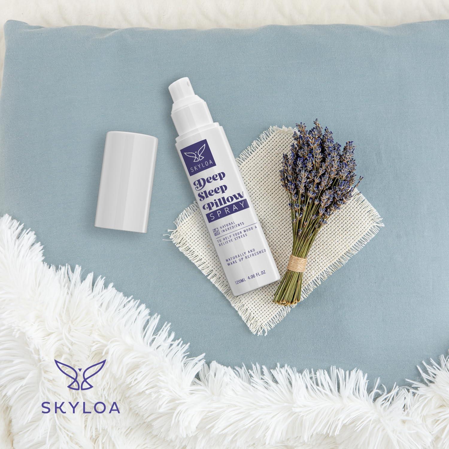 Skyloa Skyloa Deep Sleep Pillow Spray: Natural Sleep Rest Aid with Lavender for Relaxation 120ml, 4 fl oz