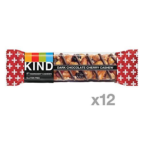 KIND KIND Bars, Dark Chocolate Cherry Cashew + Antioxidants, Gluten Free, 1.4 Ounce (48 Count)