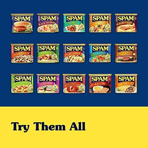 SPAM SPAM with Real HORMEL Bacon, 7 g protein, 12 oz (Pack of 12)