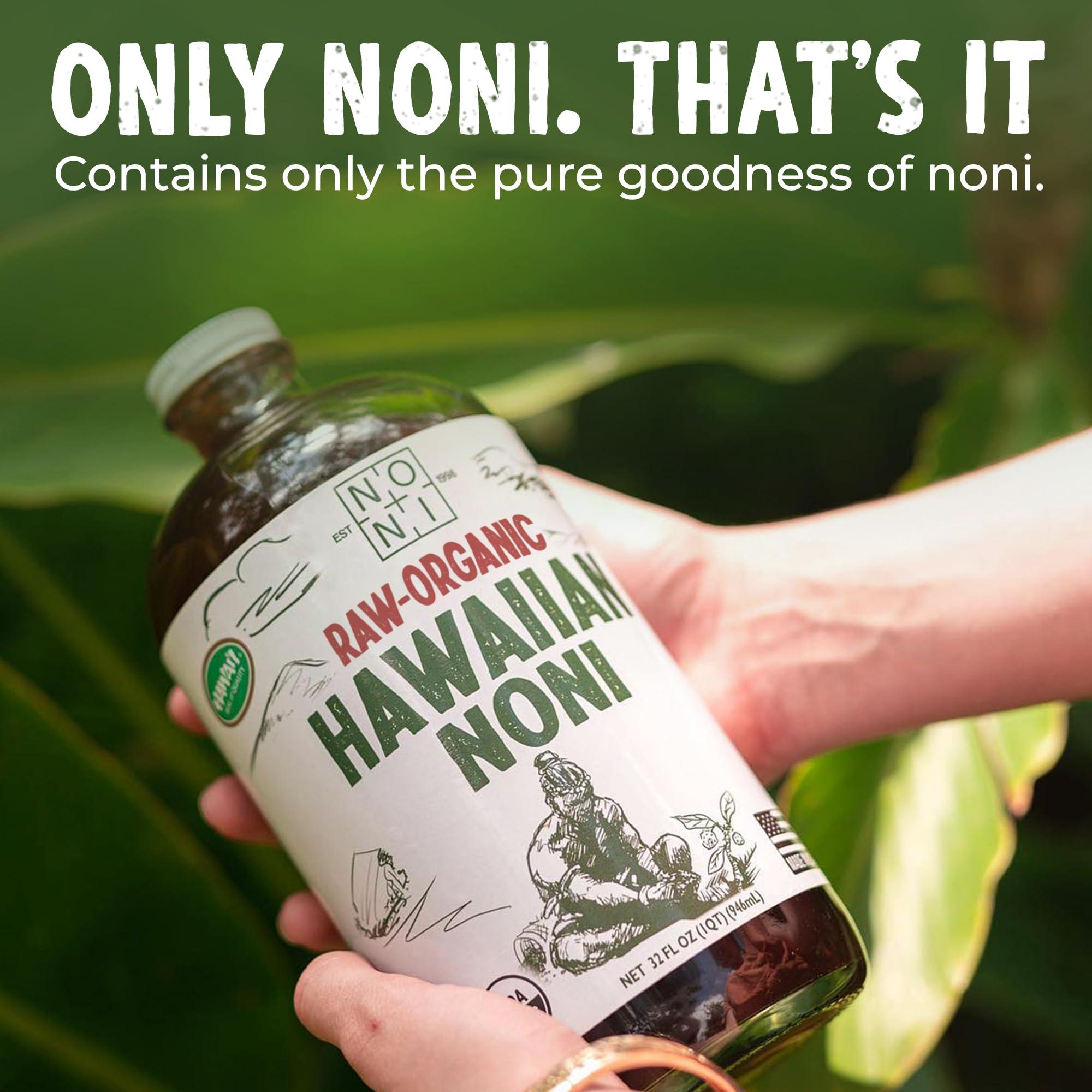Healing Noni Healing Noni - Sparkling RAW Organic Noni Juice - 1 Pack Glass Bottle 32oz - All-Natural Unsweetened Fresh Fruit - Farm Direct - USDA Certified
