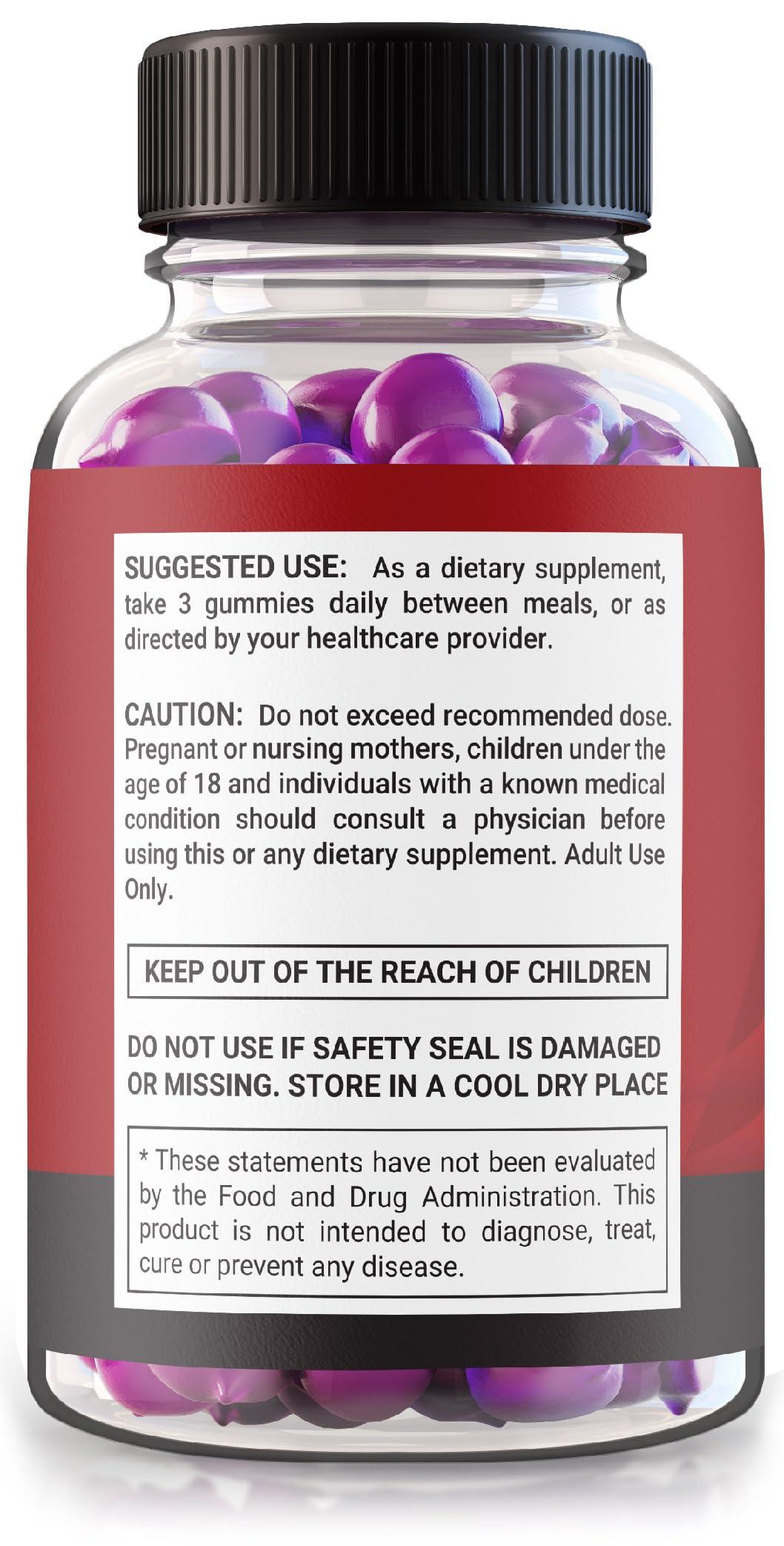 NutraRize (3 Pack) Viacia XX Male Gummies - ViaciaXX All Natural Supplement for Men, Daily Health Formula for Overall Performance and Endurance, Official Premium Gummy Reviews (180 Gummies)