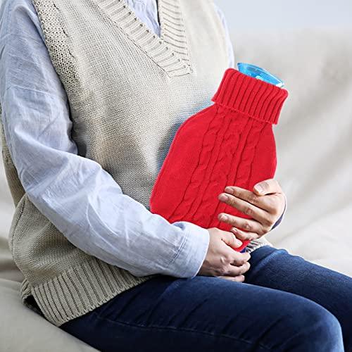 Cabilock Cabilock 4pcs Hot Water Bottle Knitted Cover Hot Water Pouch Cover Knit Hot Water Bag Water Bottle Heater Cover Hand Warm Water Bottle Cover Winter Supply Cloth Cover Outdoor Cotton Thread
