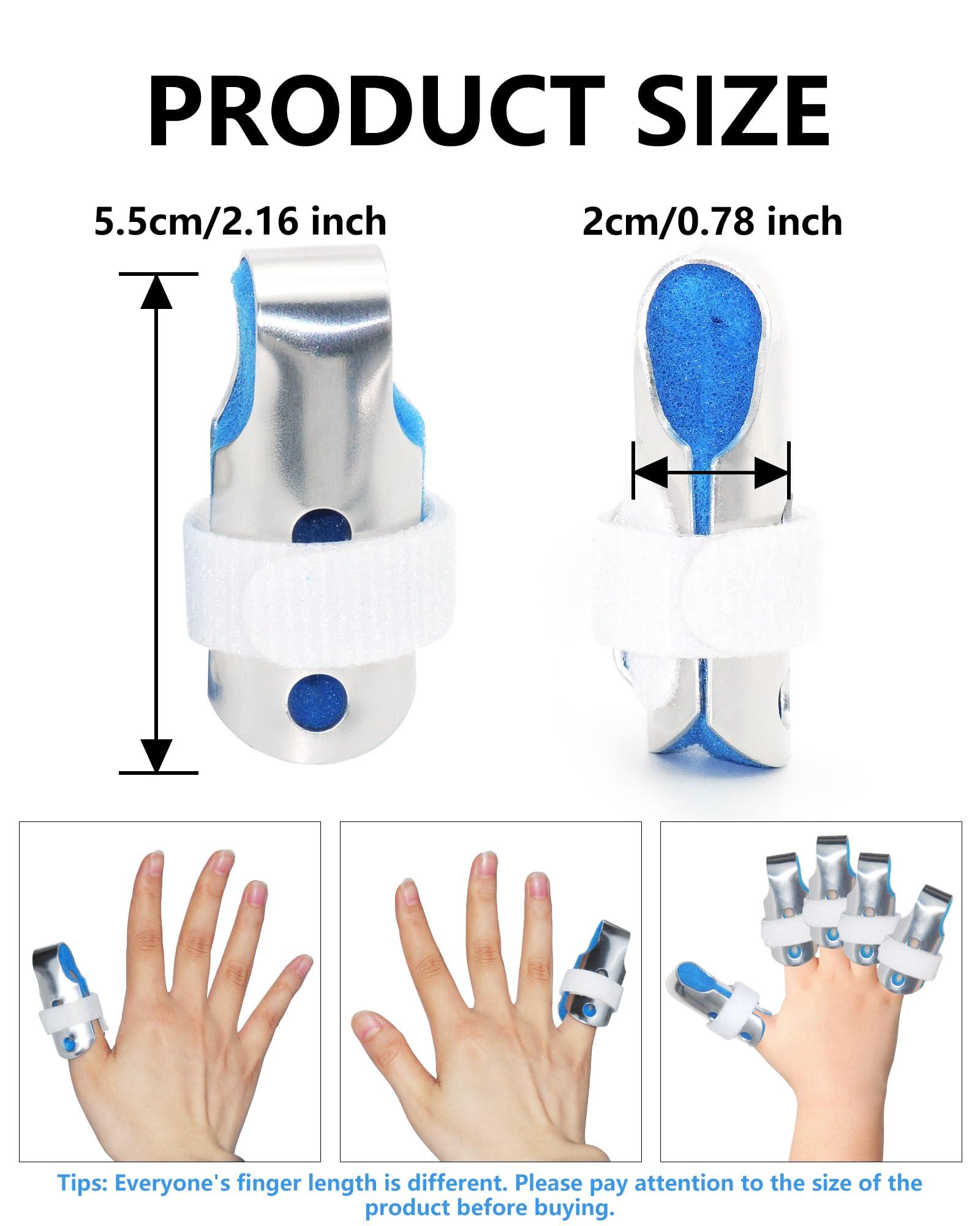 TAROYQASUL TAROYQASUL Kids Finger Splint, 6 Pcs finger splints for broken finger pinky Support kids finger splint small Braces Arthritis Knuckle Care