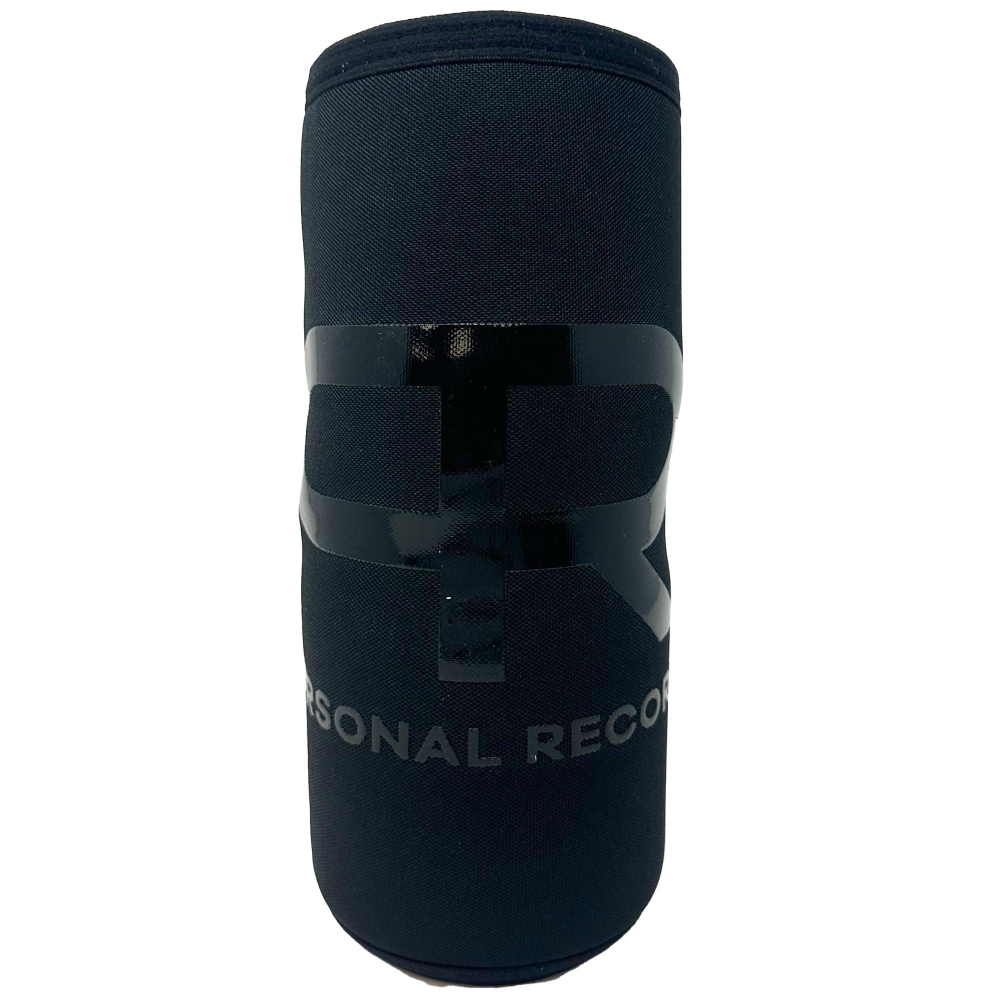 PR Personal Record PR Personal Record Premium Elbow Sleeve for Weightlifting Powerlifting and Strength Training, Quality Neoprene Elbow Sleeves Support in Pairs by Larry Wheels (Black, Medium)