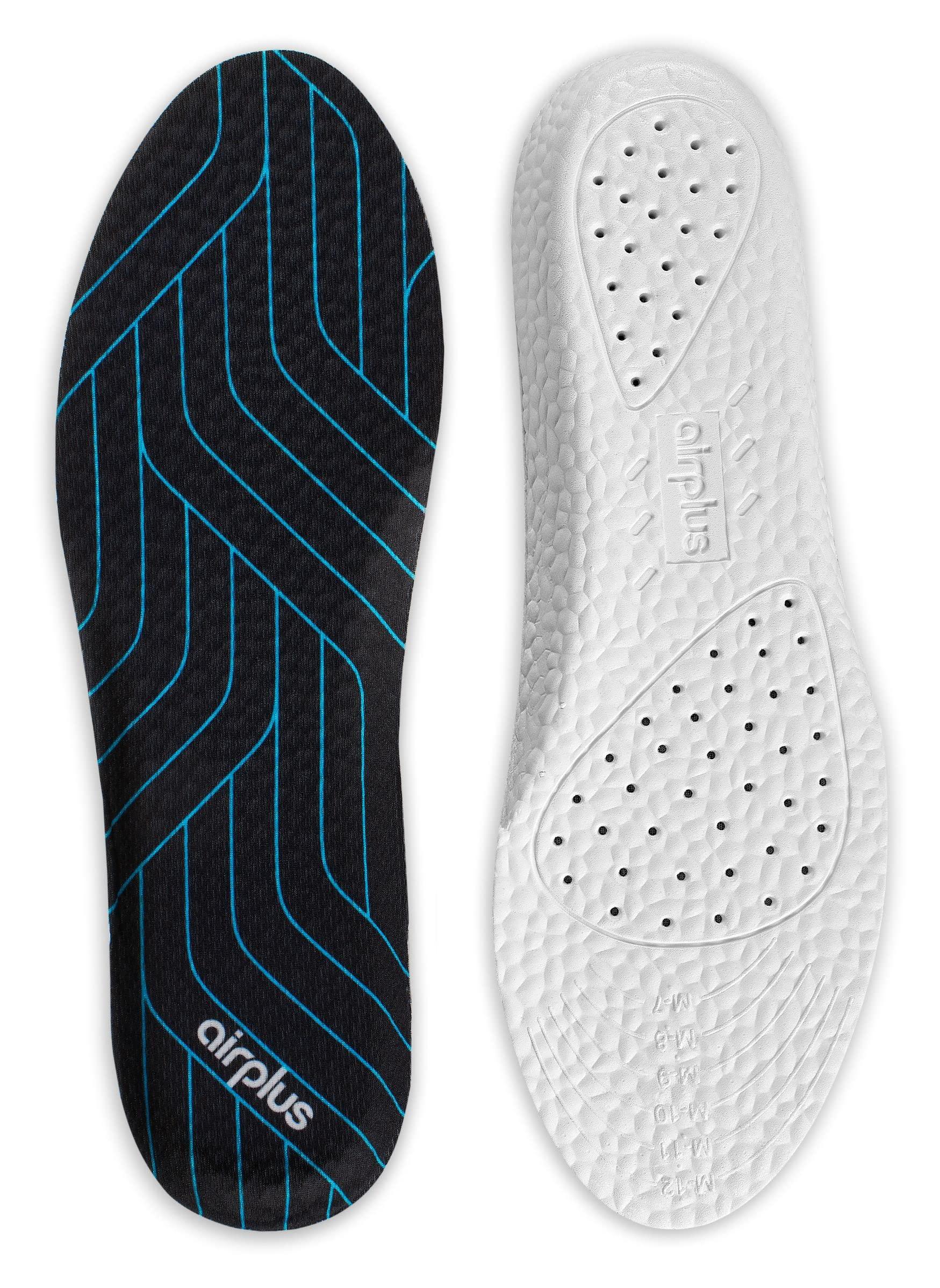 Sof Sole Airplus Energy Cushion Insoles with Super Bounce Technology, Men\'s Size 7-13