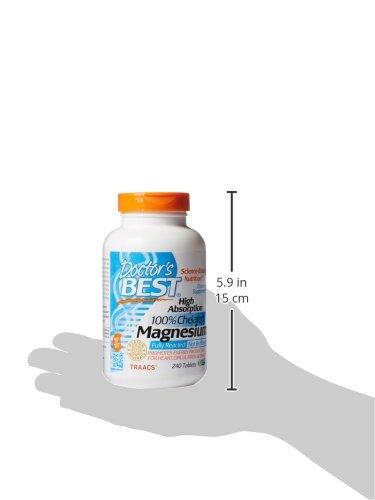 Doctor's Best Doctor\'s Best High Absorption Magnesium Elemental, 240 Count