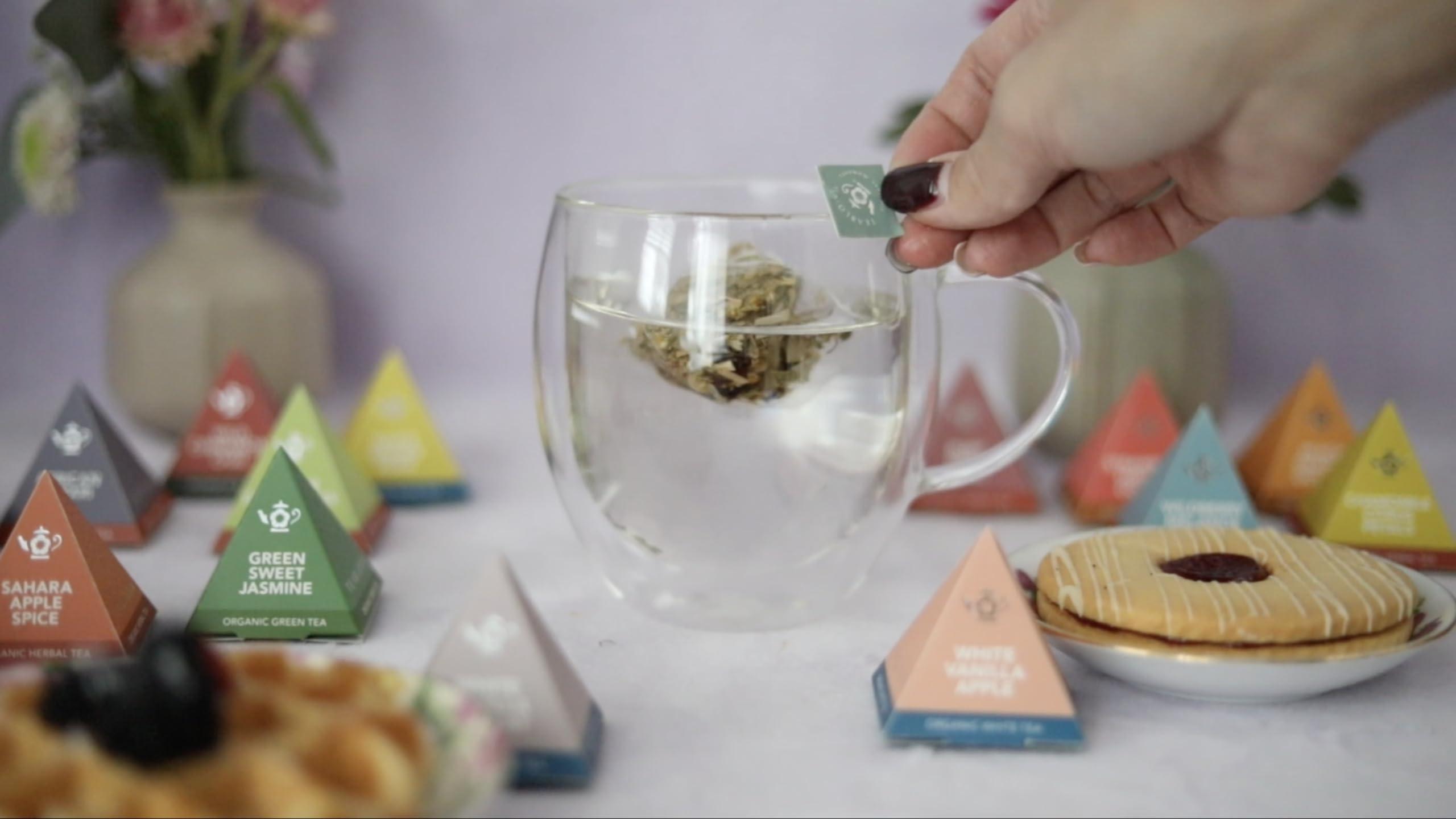 Teabloom Teabloom - World\'s Finest Pyramid Tea Collection, 24 Varieties of USDA Certified Organic Teas - Black Tea, Green Tea, White Tea, Oolong Tea, and Herbal Tea Blends