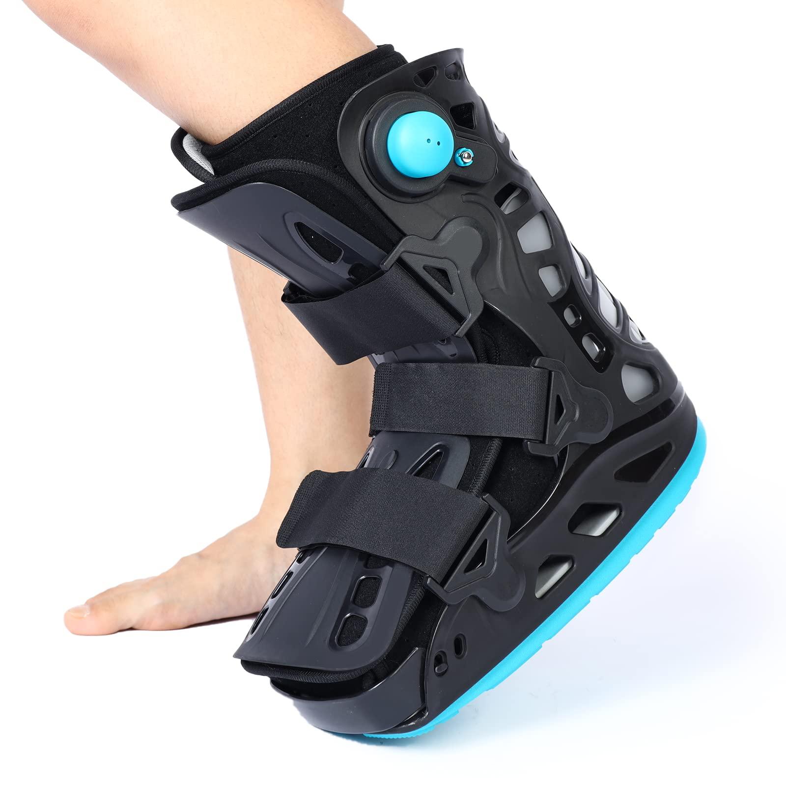GHORTHOUD Inflatable Walker Boot Air Cam Walker Fracture Boot Short Walker Brace Walking Boot Orthopaedic Boot for Sprained Ankle, Foot Pain Recovery, Stress Fracture, Broken Foot, Achilles Tendonitis (Large)