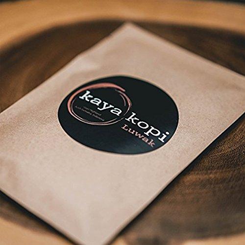 Kaya Kopi Premium Kopi Luwak From Indonesia Wild Palm Civets Arabica Coffee Beans (Kopi Luwak Light Roast, 3.52 Ounce (Pack of 1))