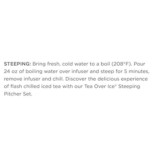 Tea Forte Tea Forte Iced Ginger Pear White Tea Over Ice, Pitcher-Size Iced Black Infusers, 5 Count (Pack of 1)