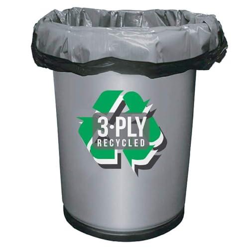 Aluf Plastics Aluf Plastics CXP Series 12-16 Gallon Trash Can Liners (1000 Count) - 24\" x 33\" - Thick 1.25 MIL (eq) Black Trash Bags for Contractors, Outdoor, Industrial, Commercial, Recycling and More