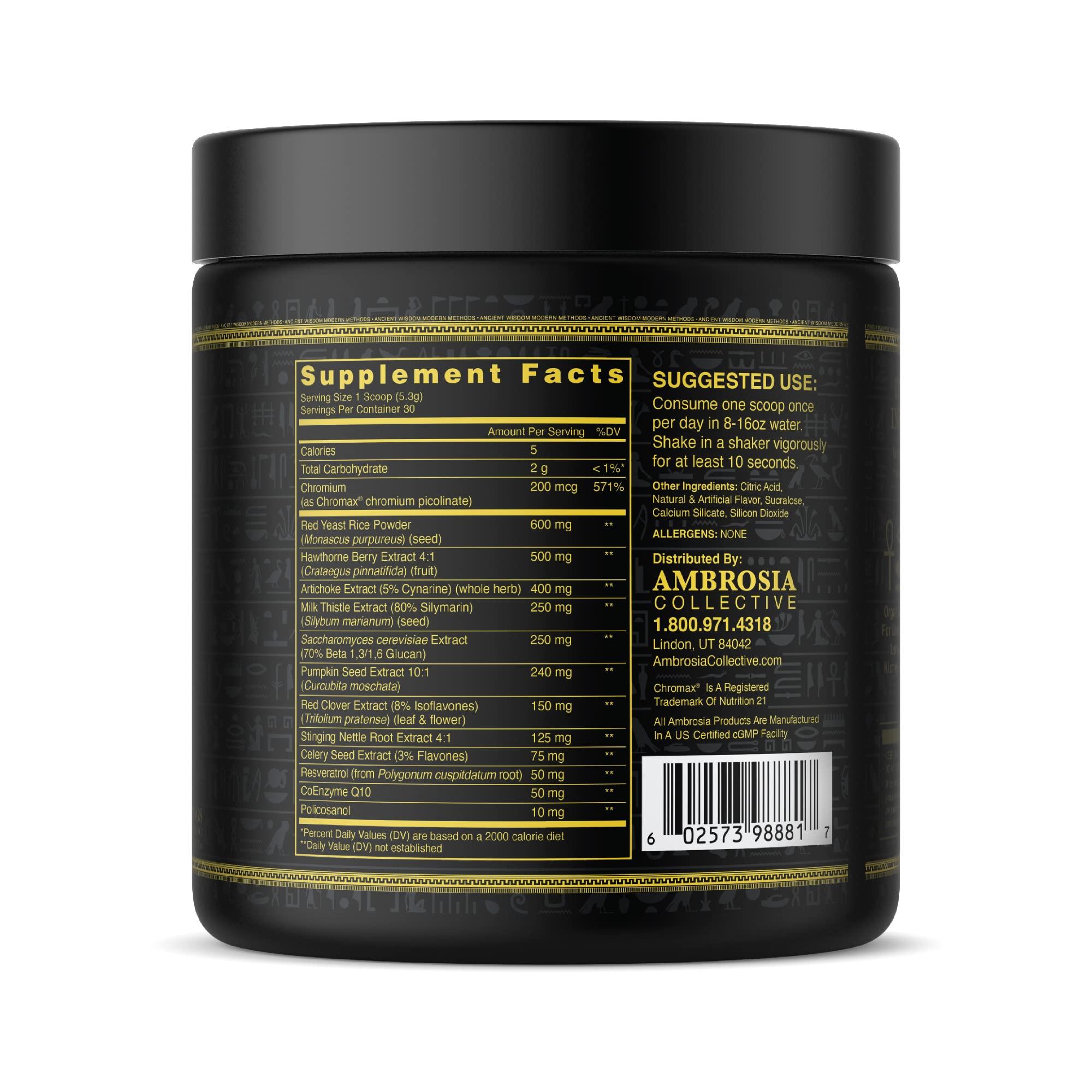 Ambrosia Ambrosia Nektar - Superfood Powder | Complete Health Supplement | Organ Support - Liver, Heart, Kidney Health | 30 Servings (Apple Symphony)
