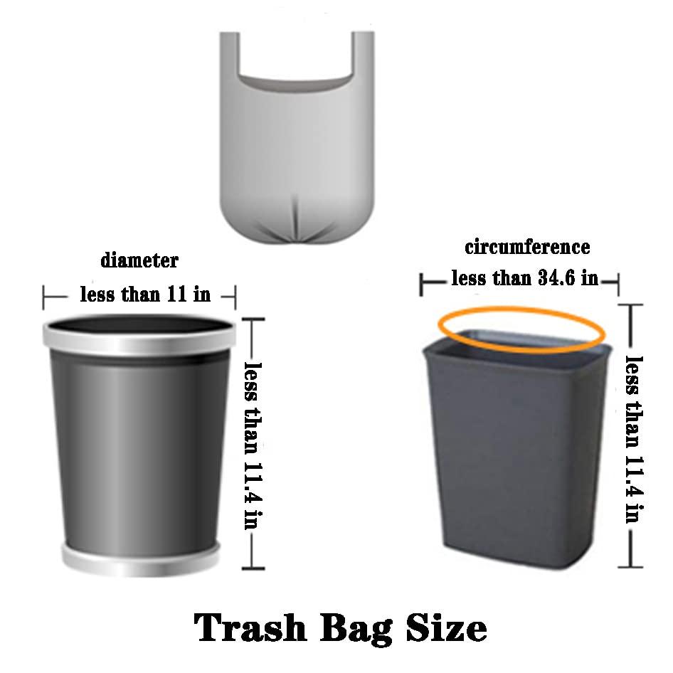 BIAUYEGNW Small Black Trash Bags,Thicken Value 4 Gallon Trash Bag with Handle,200 Counts Small Garbage Bags Wastebasket Trash Can for Bathroom Bedroom Office Kitchen